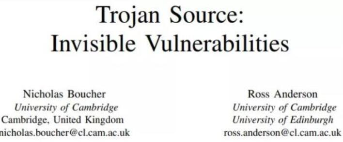 Trojan Source